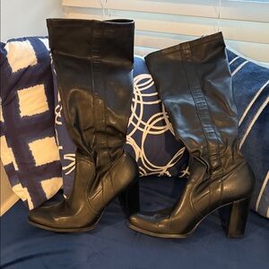 Franco Sarto Black Heeled Boots